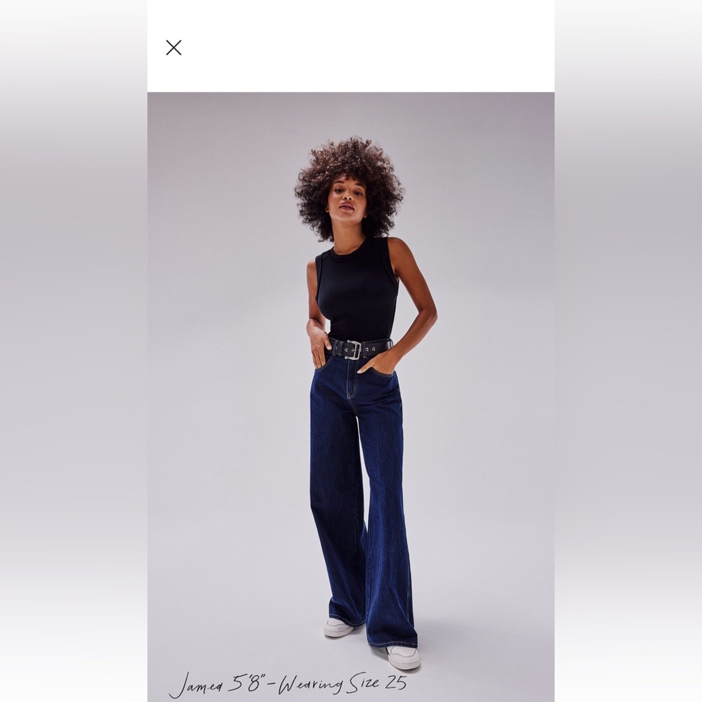 Free People Dark Blue Flare Jeans